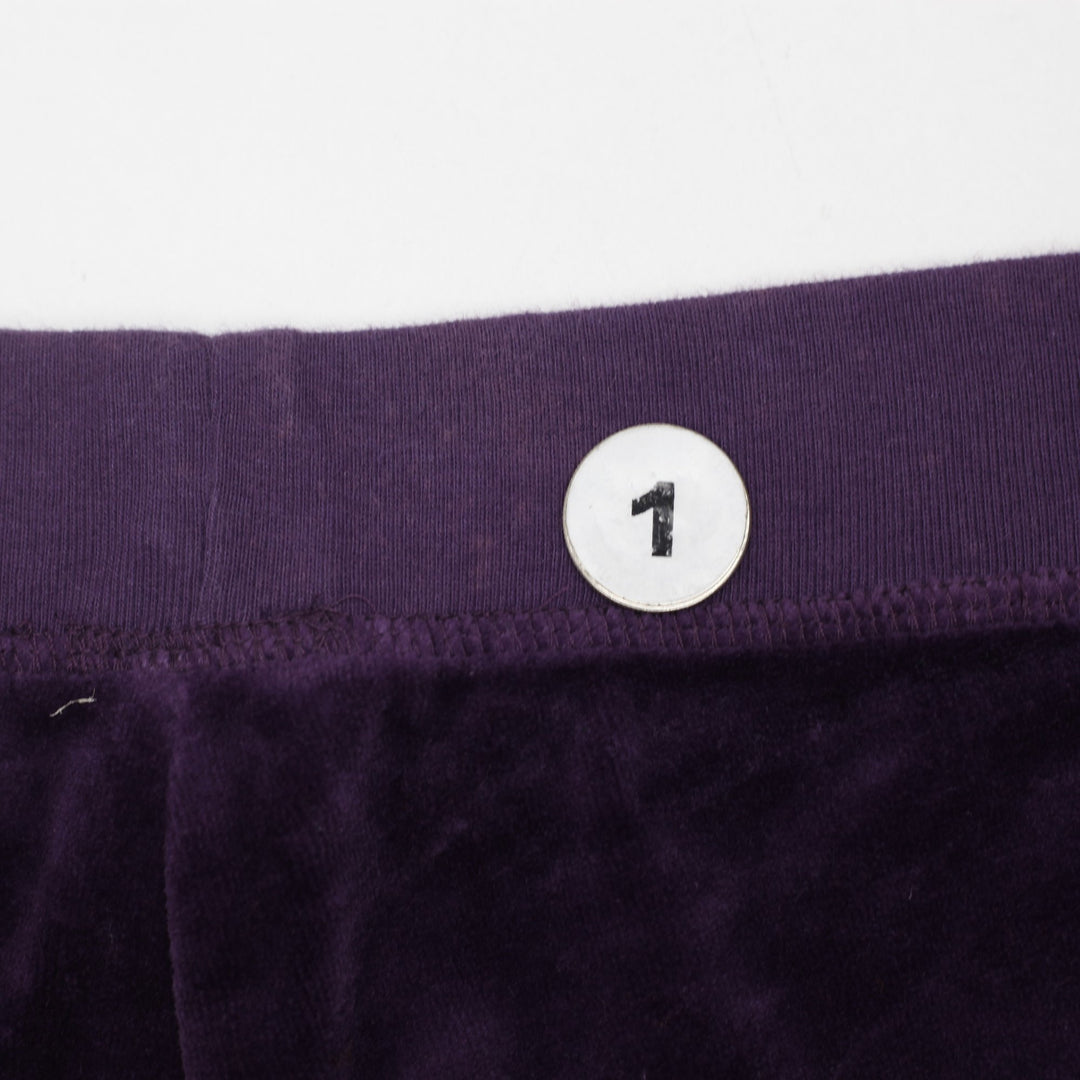 Y2K Ladies Velour Flared Tracksuit Pants Made in USA Size M