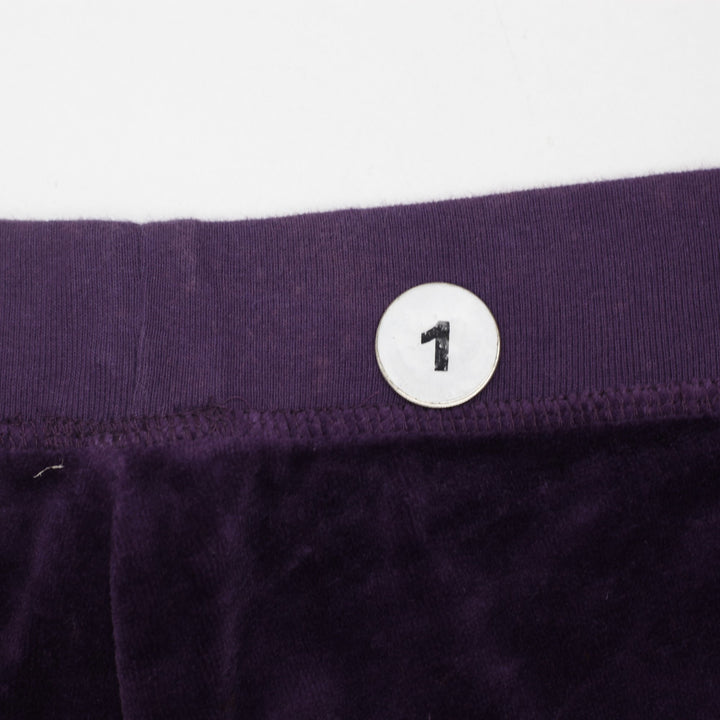 Y2K Ladies Velour Flared Tracksuit Pants Made in USA Size M