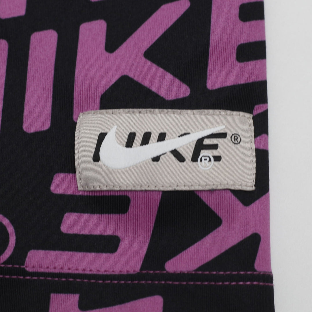 Ladies Nike Dri-FIT Shorts Black Pink Logo Activewear Size L