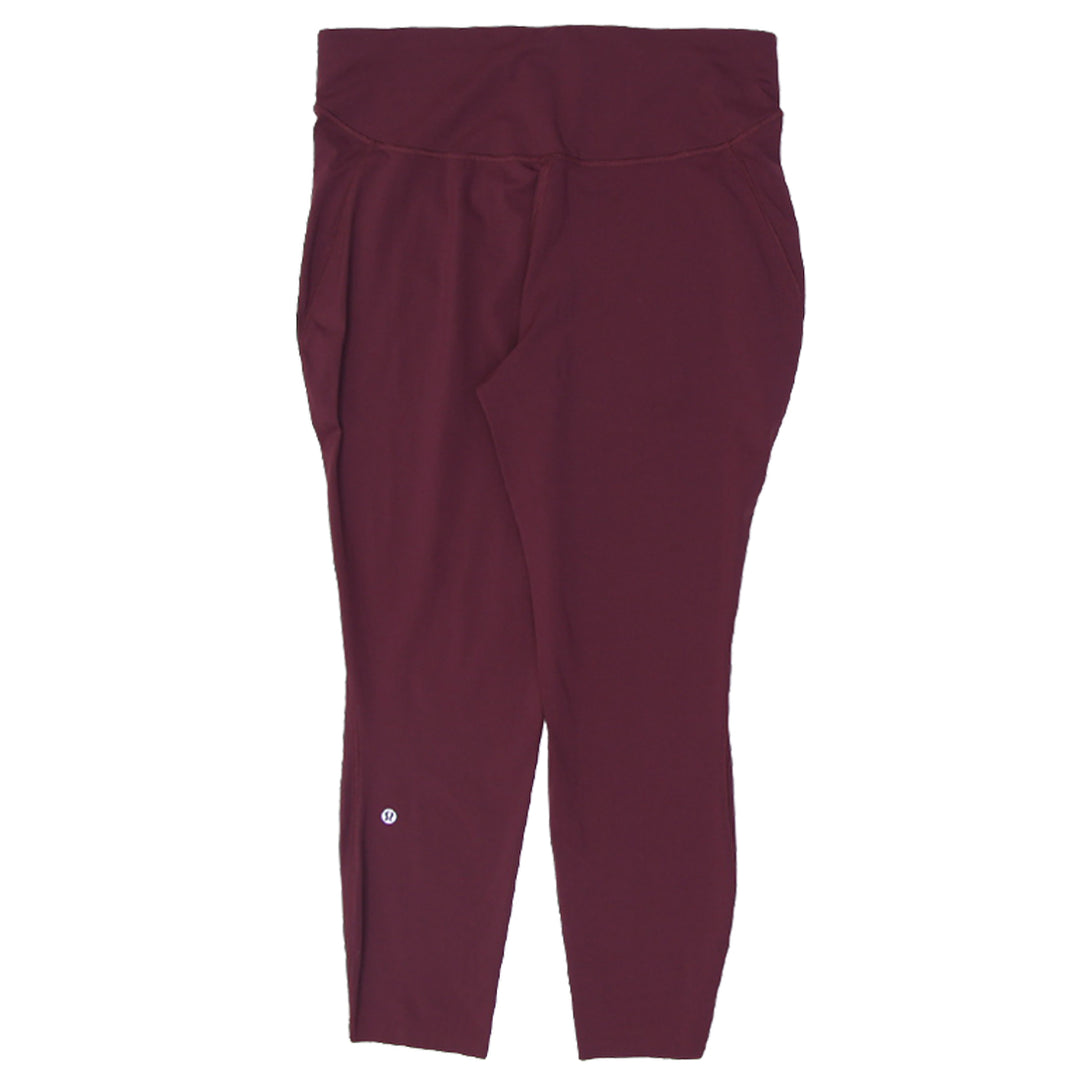 Ladies Lululemon Burgundy Legging Pants