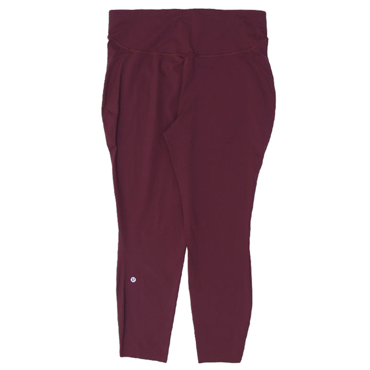 Ladies Lululemon Burgundy Legging Pants