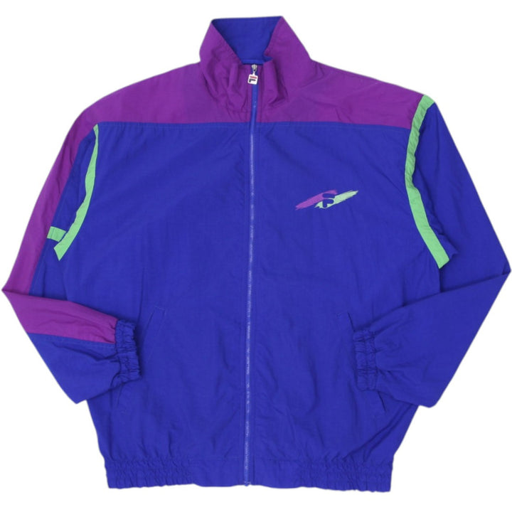 Vintage Mens Fila Windbreaker Jacket Purple Blue Colorful Retro Style XXL | Migration_Jackets | Fashion Rerun