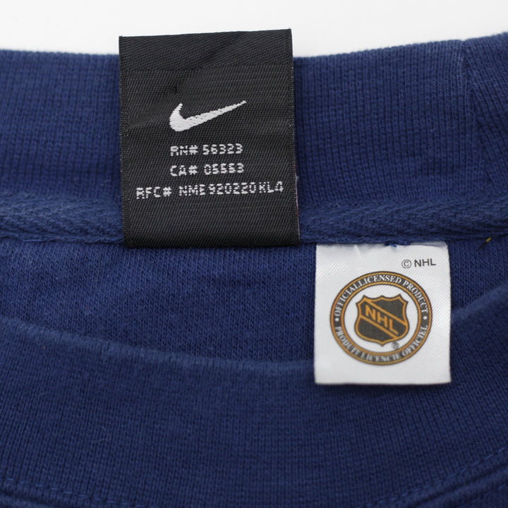 Vintage 20s Nike Team NHL Toronto Maple Leafs Center Swoosh Sweatshirt Navy L