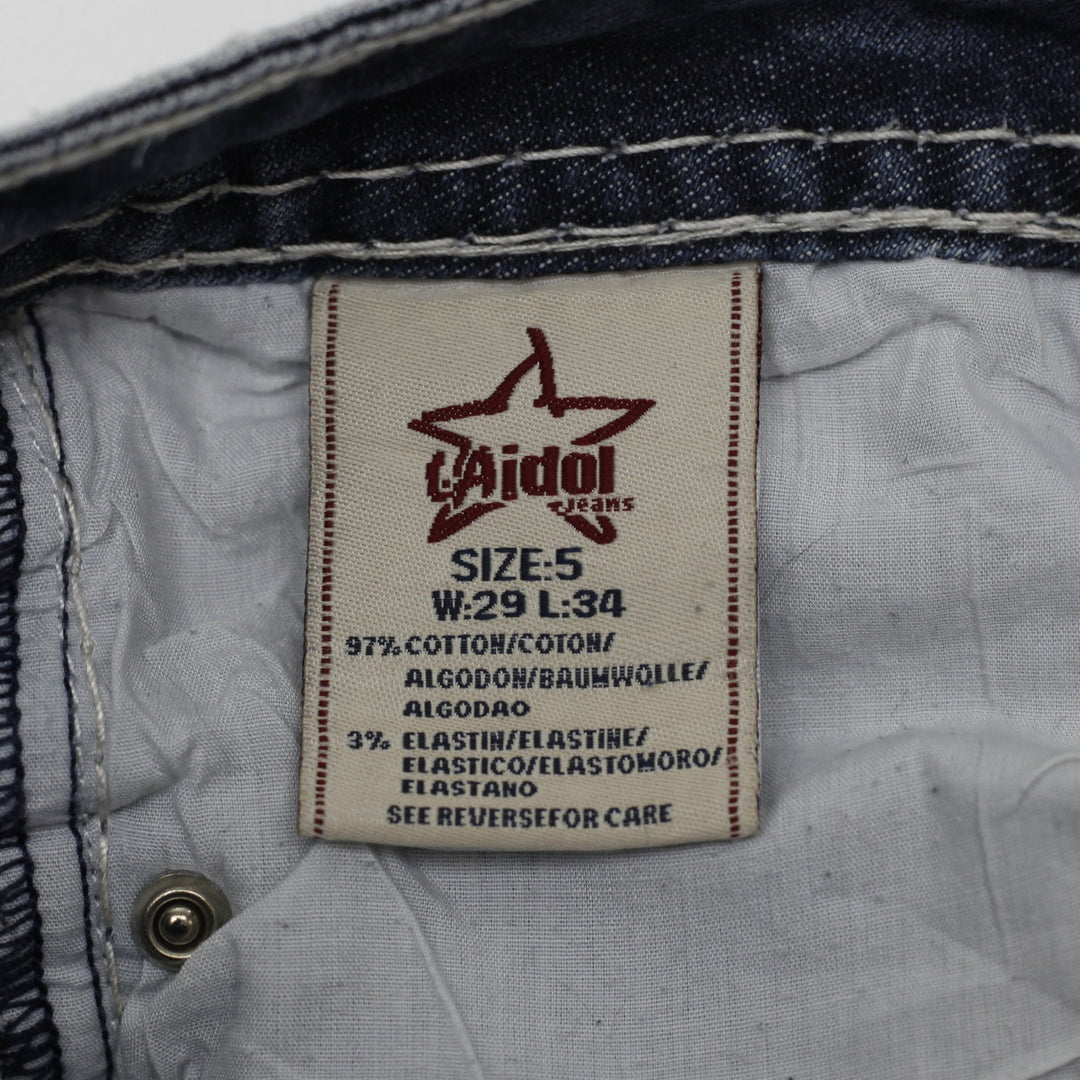 Y2K Ladies Embroidered Rhinestone Bootcut Jeans Size 5 | Migration_Jeans & Pants - Alternate View | Fashion Rerun