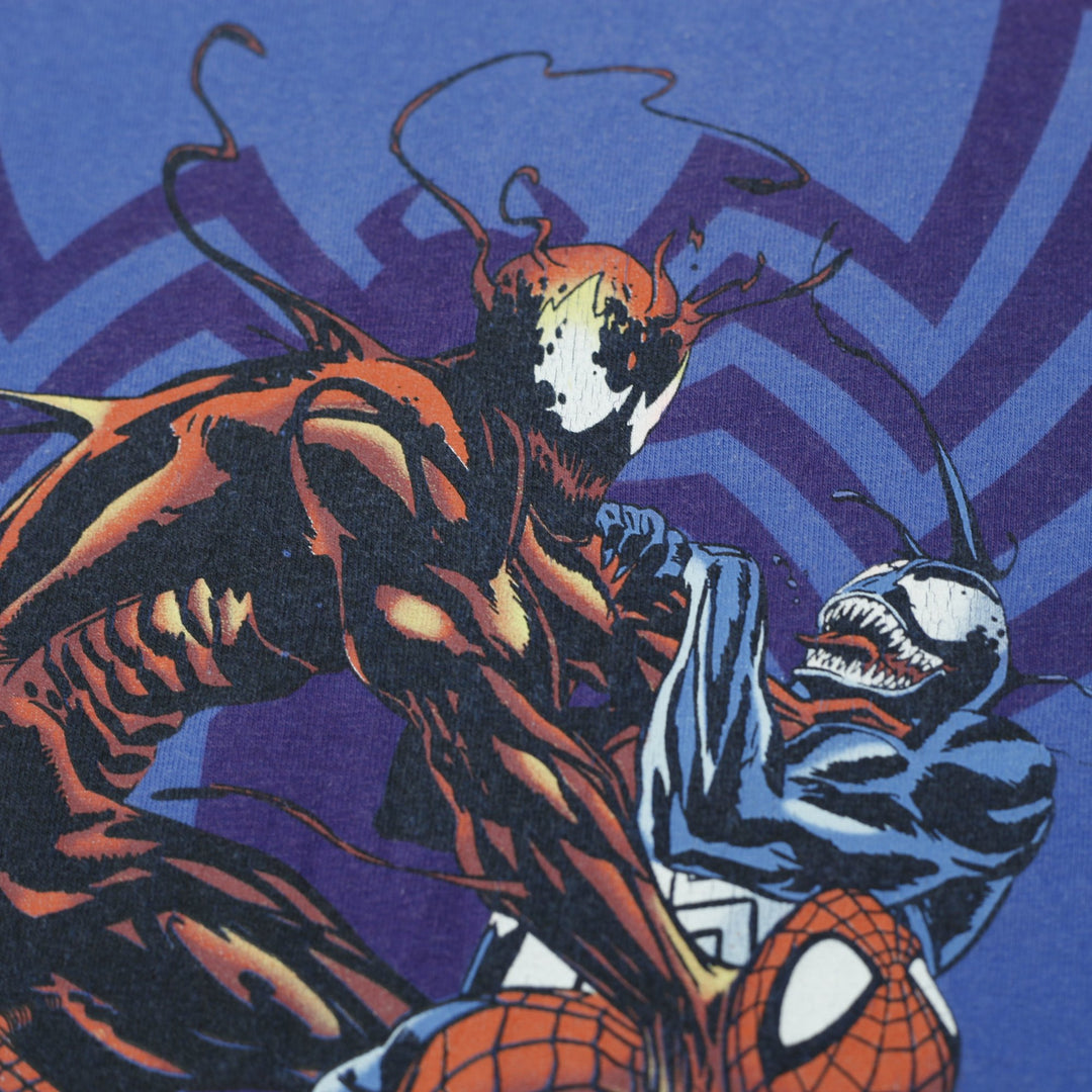 Vintage 90s Spider-Man vs Venom vs Carnage T-Shirt Murina Tag Size L Made In USA