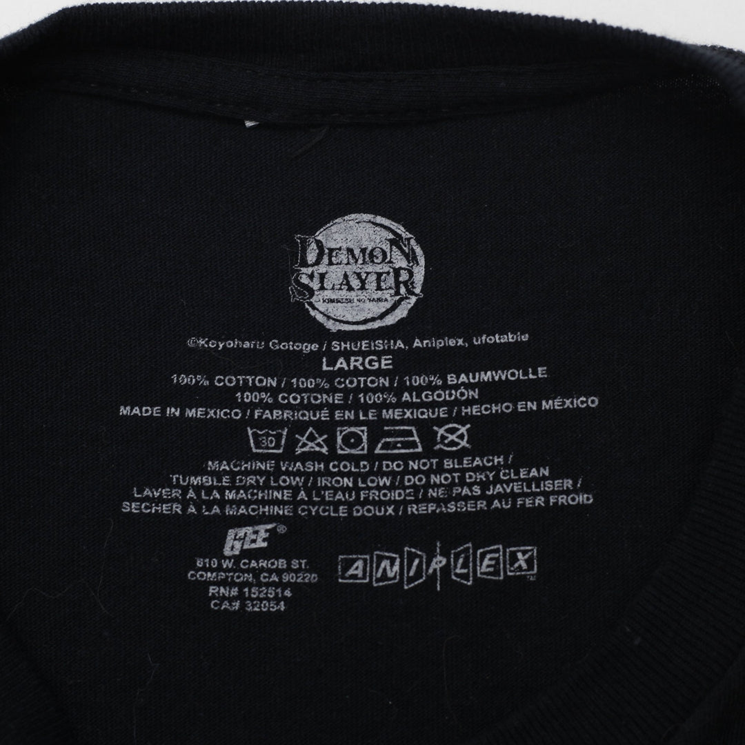 Mens Official Demon Slayer Hashira Grid Graphic T-Shirt Size L