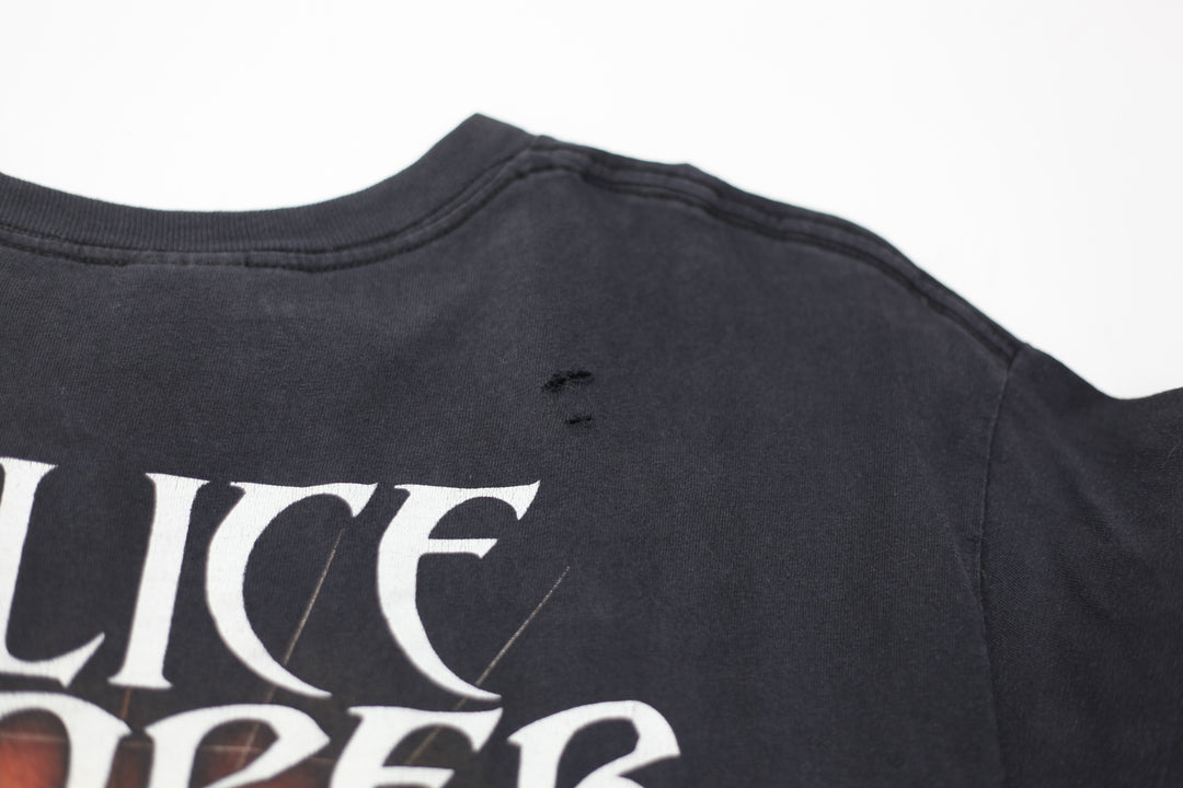 Vintage Alice Cooper Spider Web T-Shirt Tennessee River Black L