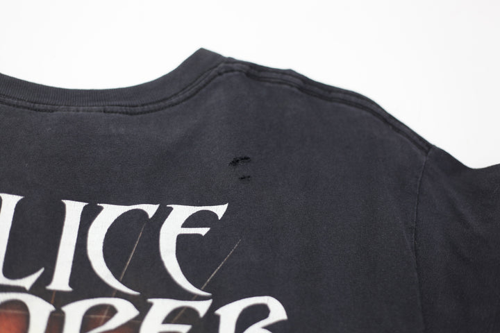 Vintage Alice Cooper Spider Web T-Shirt Tennessee River Black L