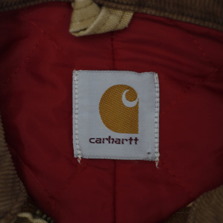 Vintage Carhartt 6QLJ Detroit Duck Canvas Red Quilted Lining Jacket