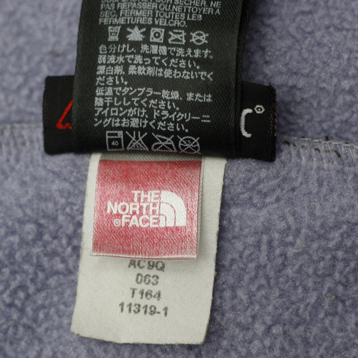 Youth Girls The North Face Denali Fleece Jacket XL Lavender Lilac Grey Polartec Zip Up