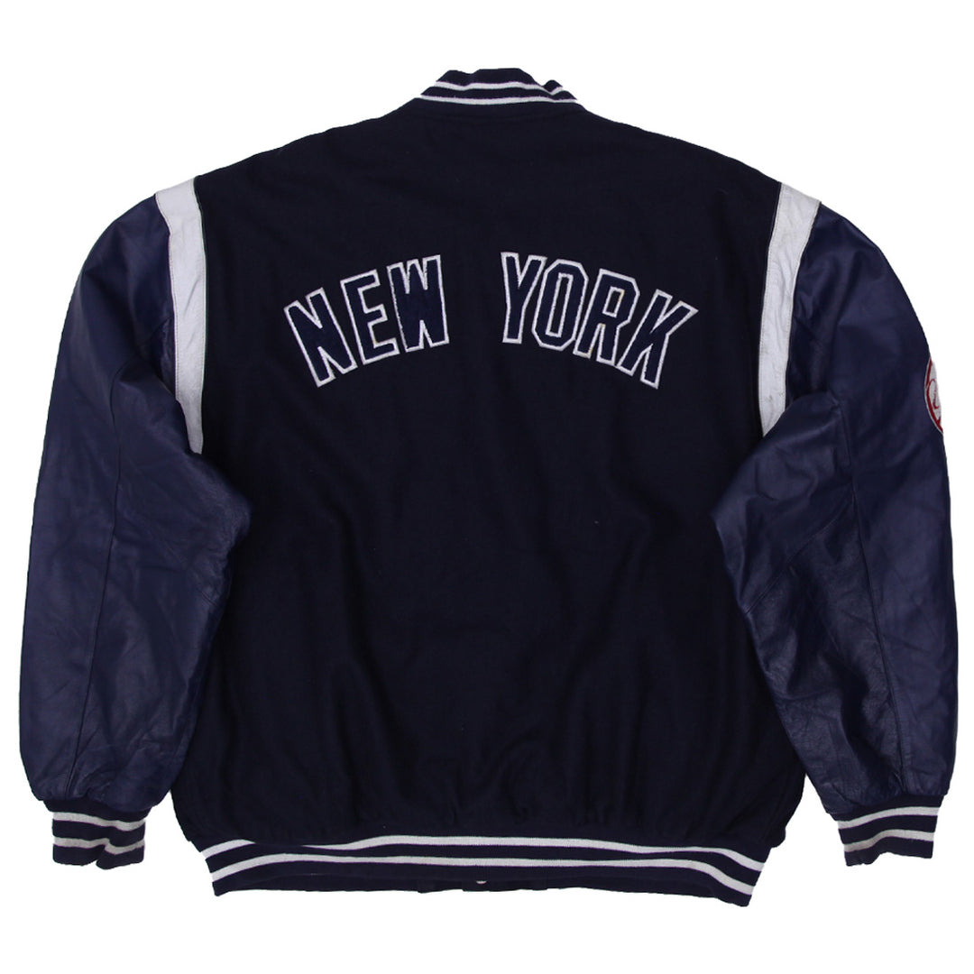 Vintage JH Design New York Yankees Reversible Varsity Jacket - Fashion Rerun Vintage Migration_Jacket