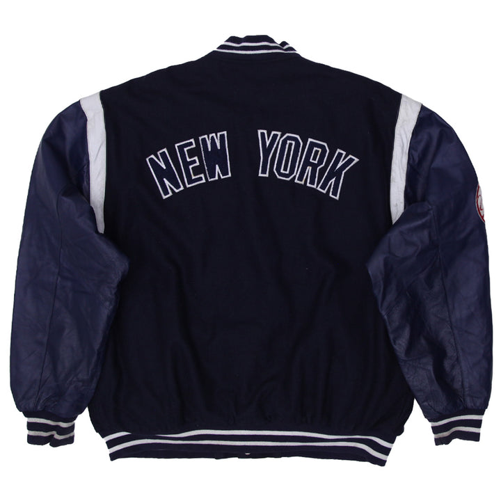 Vintage JH Design New York Yankees Reversible Varsity Jacket - Fashion Rerun Vintage Migration_Jacket