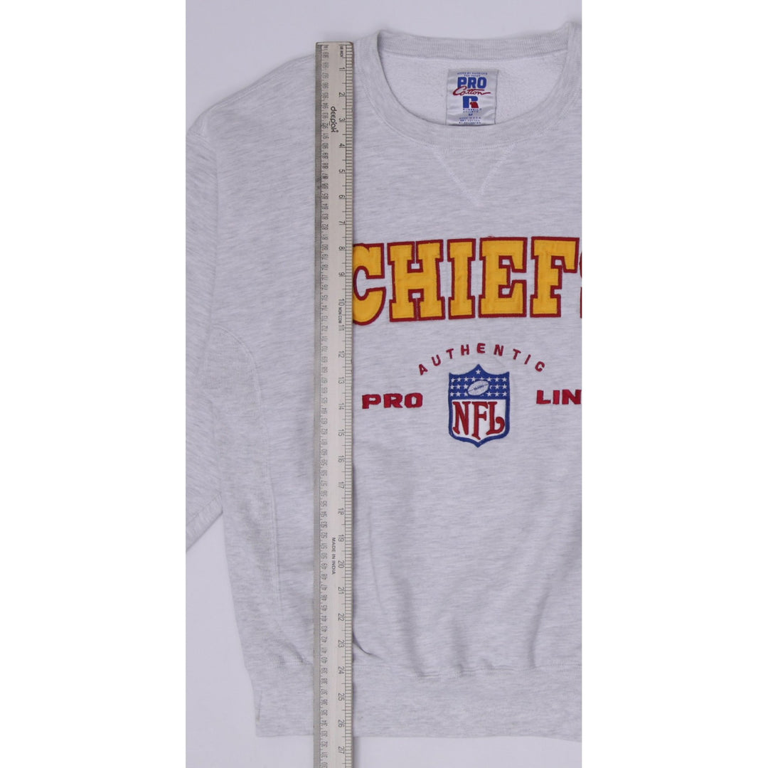 Vintage 90s Russell Athletic Pro Cotton NFL Kansas City Chiefs Sweatshirt M USA