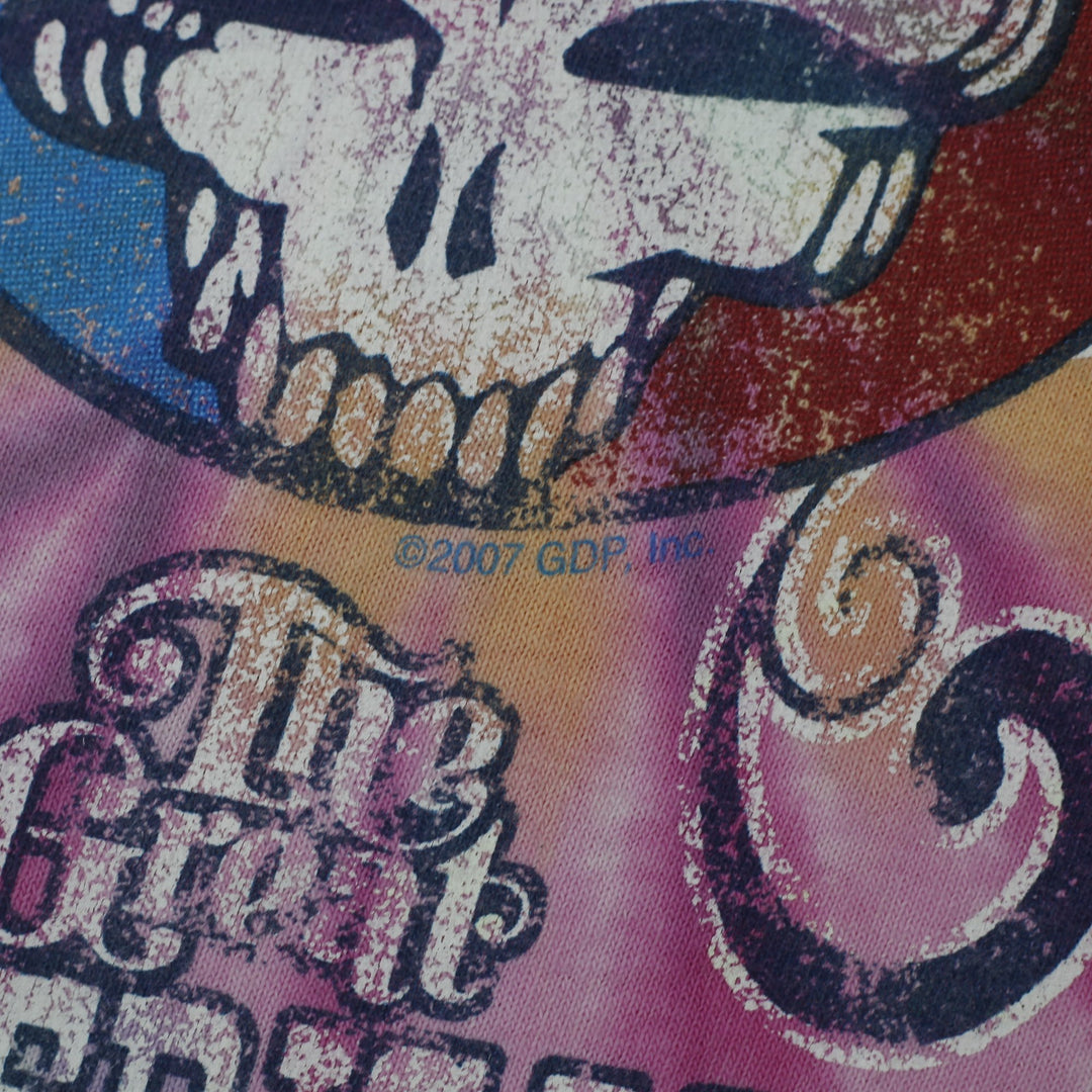 Mens Liquid Blue Grateful Dead Rainbow Spiral Tie Dye T-Shirt Size M