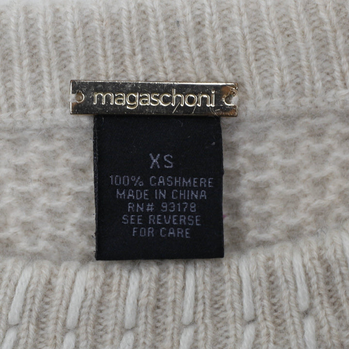 Ladies Magaschoni 100% Cashmere Knitted Sweater