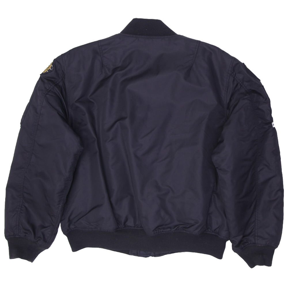 Vintage Flight Deck USA Nylon Zip Up Bomber Reversible Jacket | Migration_Jacket - Side View | Fashion Rerun