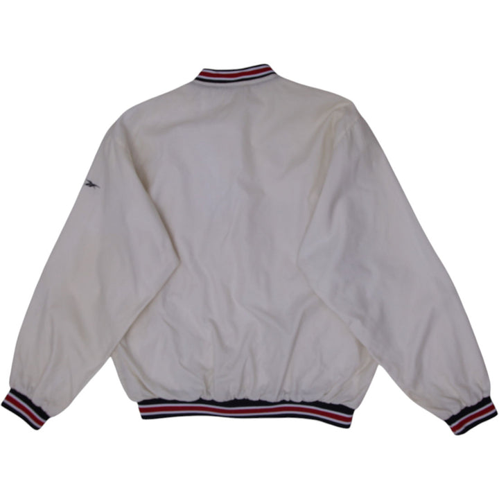 Vintage 90s Reebok NBA Chicago Bulls 1/4 Zip Nylon Windbreaker Jacket Size M