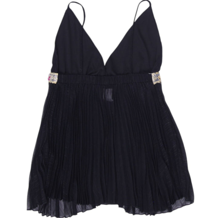 Y2K Ladies Pleated Spaghetti Strap Top Size S | Migration_Y2K Tops - Side View | Fashion Rerun