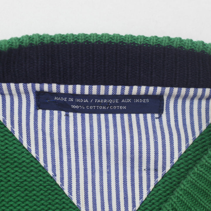 Vintage Tommy Hilfiger Stripe Knit Crewneck Sweater 100 % Cotton - Fashion Rerun Vintage Migration_Sweaters