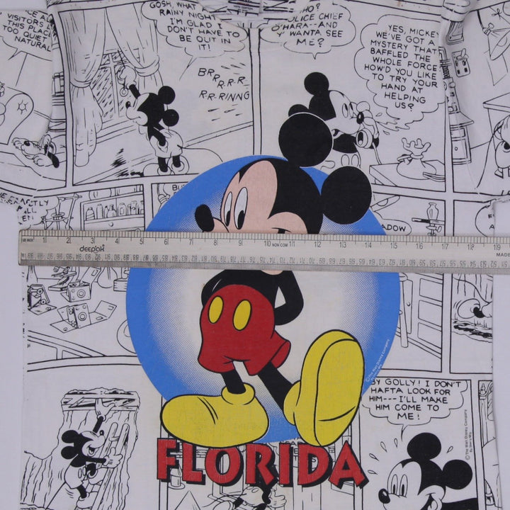 Vintage Mickey Mouse Comic Strip AOP T-Shirt Sherry's Tag USA Made Medium