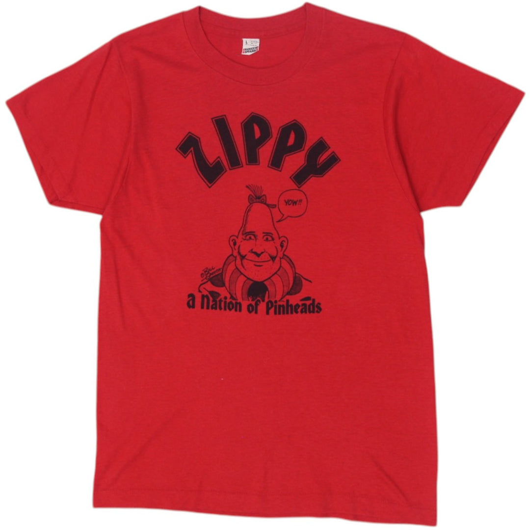 Vintage Zippy the Pinhead "Nation of Pinheads"Bill Griffith T-Shirt Made In USA | Migration_T-Shirts | Fashion Rerun
