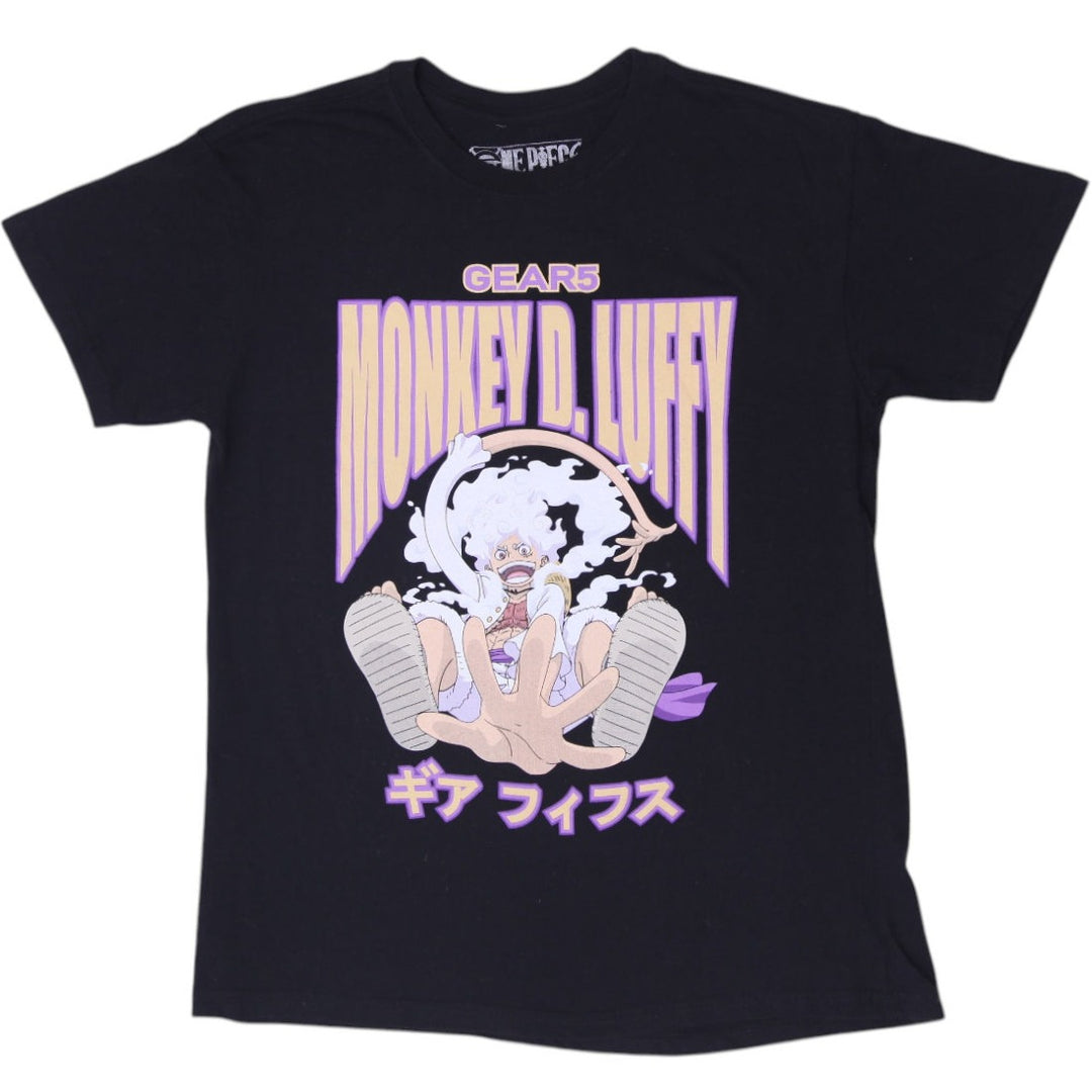 Mens One Piece Monkey D. Luffy Toei Animation Anime Graphic T-Shirt Size M