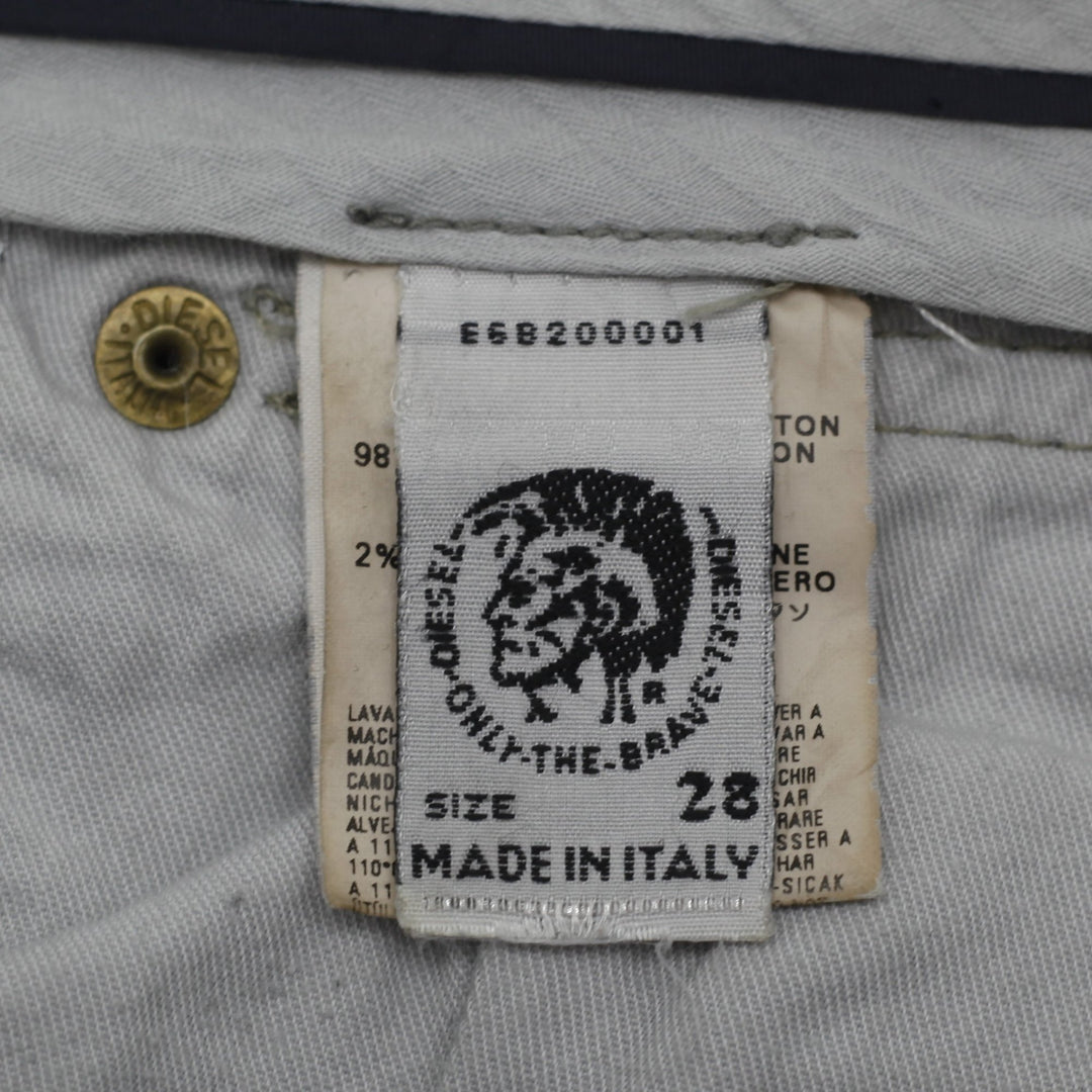 Y2K Ladies Diesel Bootcut Jeans Gray Denim Distressed Size 28
