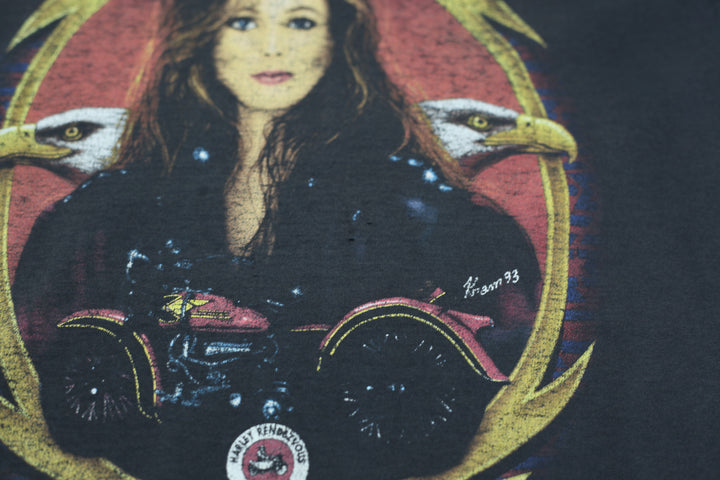 Vintage 1993 Harley Rendezvous 15th Year Anniversary Single Stitch T-Shirt
