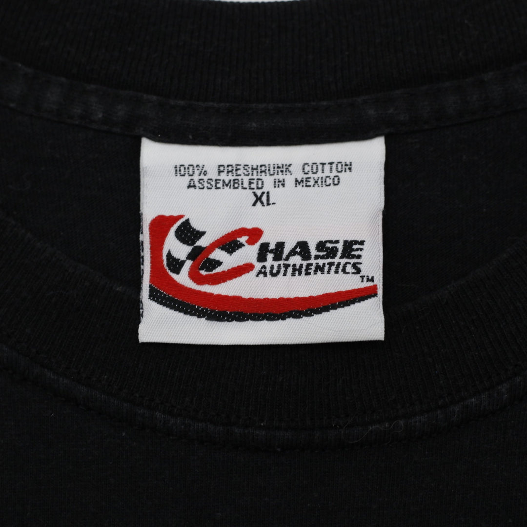Vintage Chase Authentics Earnhardt NASCAR Black T-Shirt Size XL