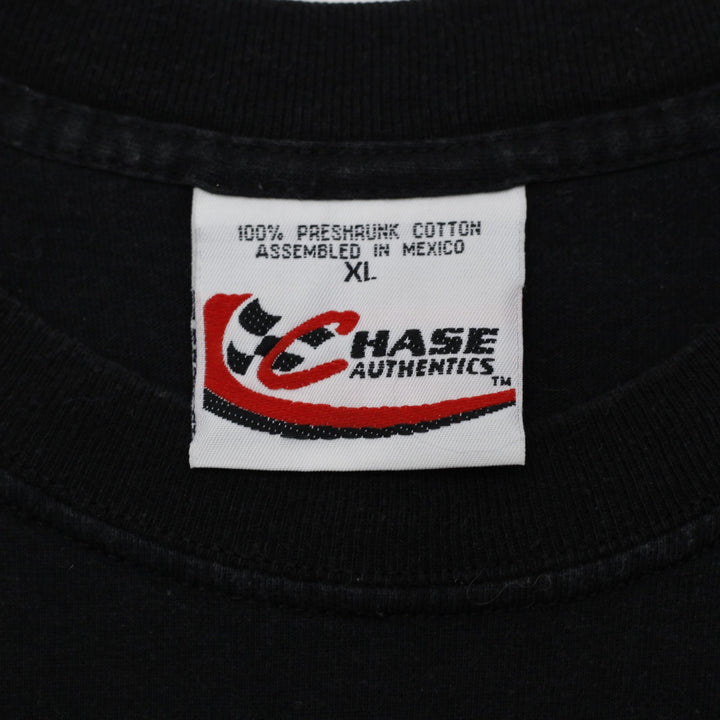 Vintage Chase Authentics Earnhardt NASCAR Black T-Shirt Size XL