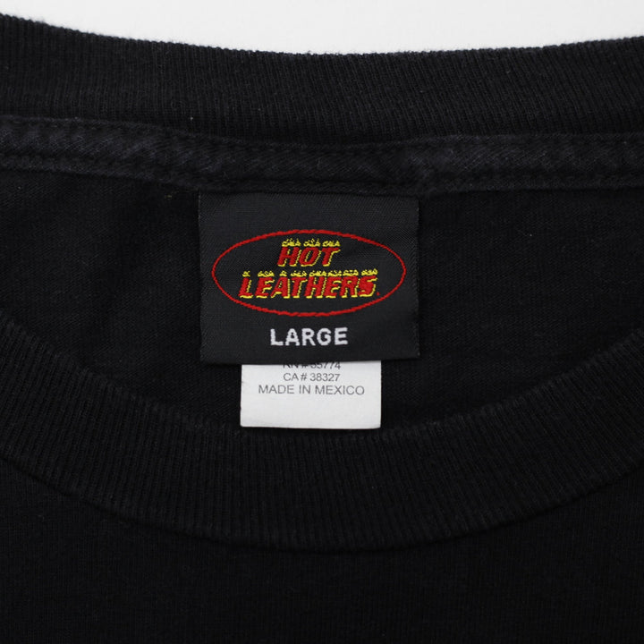 Mens Hot Leathers Sturgis 75th Anniversary Black Hills Rally T-Shirt Size L