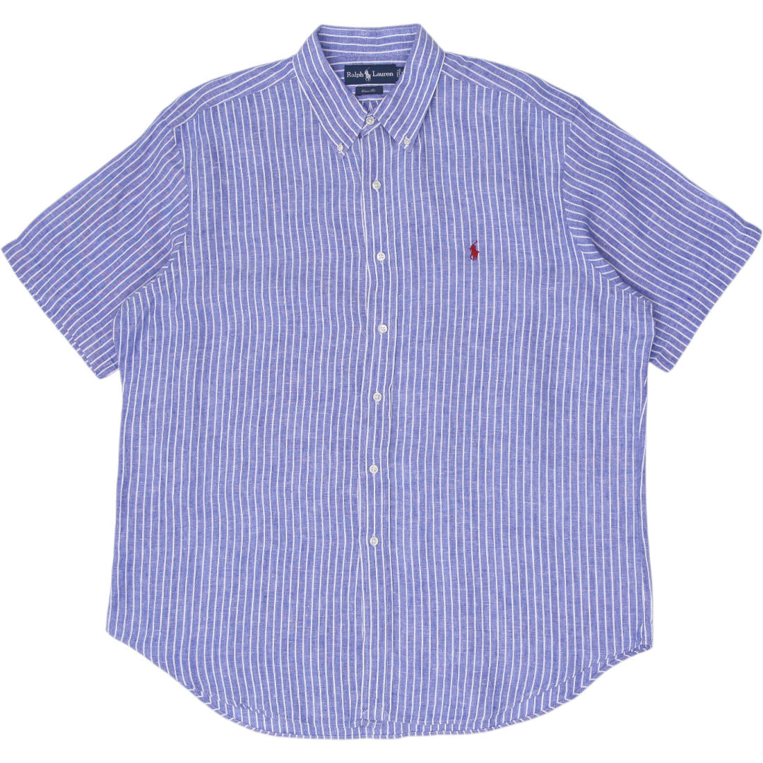 Vintage Mens Ralph Lauren Classic Fit Striped Shirt Size XL