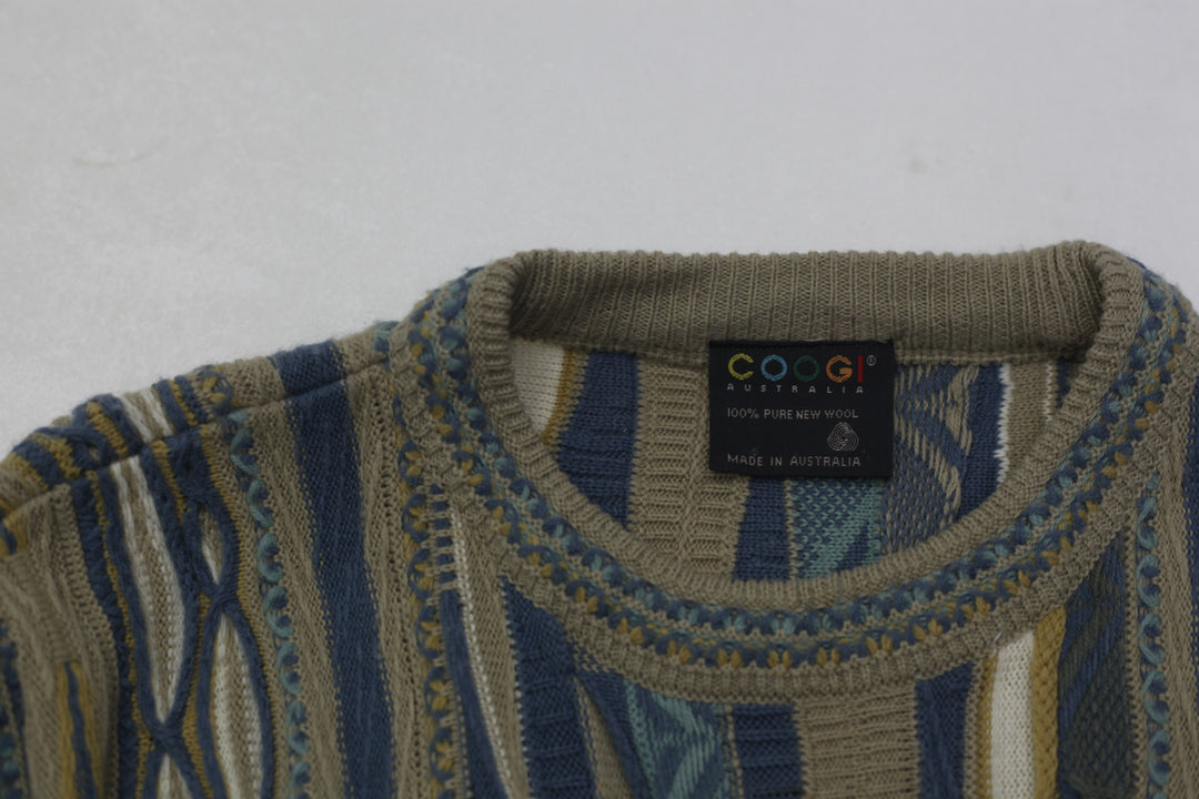 Vintage Coogi Australia 100% New Wool 3D Knit Sweater
