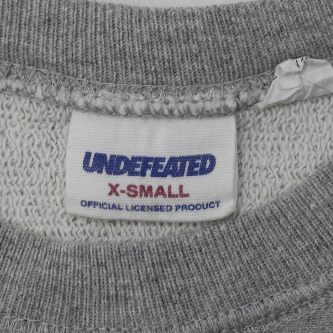 Mens Undefeated Sweatshirt Gray Crewneck Embroidered Logo XL