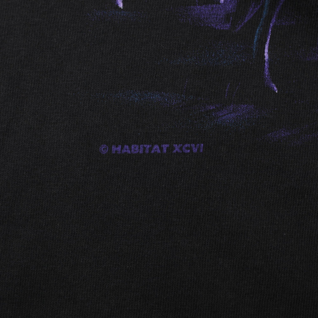 Vintage 1996 HABITAT Wolf Pack Big Face Wolves T-Shirt made in USA Size L