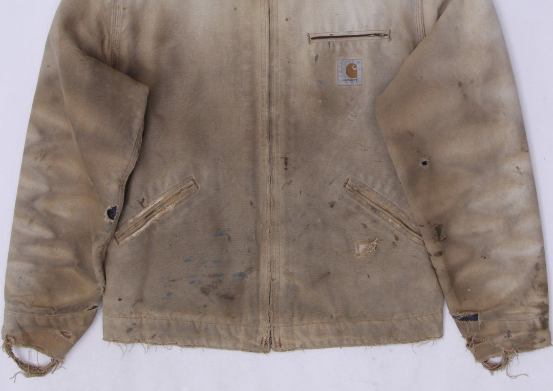 Vintage 90s Carhartt 6BLJ Detroit Flannel Lined Workwear Distressed Jacket Tall | Migration_Jackets - Alterna | Fashion Rerun