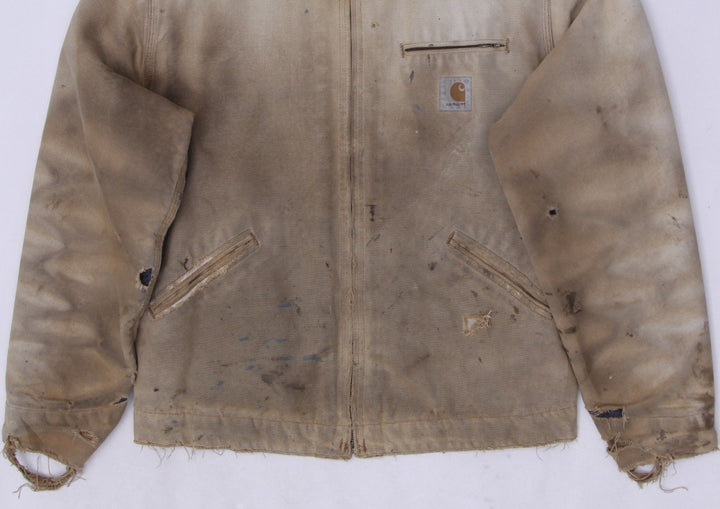 Vintage 90s Carhartt 6BLJ Detroit Flannel Lined Workwear Distressed Jacket Tall | Migration_Jackets - Alterna | Fashion Rerun