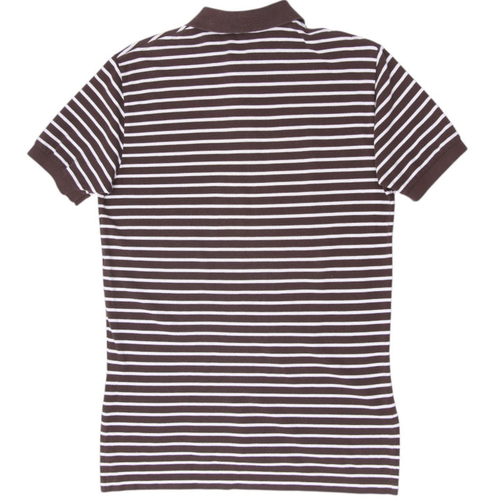 Mens Ralph Lauren Short Sleeve Striped Piqué Polo T-Shirt Size M