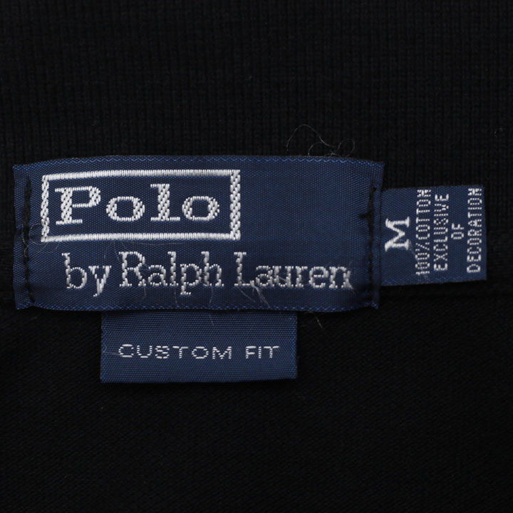 Mens Polo By Ralph Lauren Custom Fit Black Crest Polo T-Shirt Size M