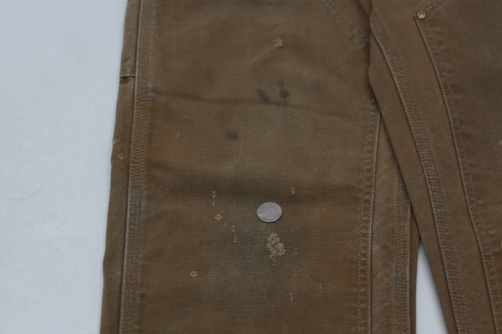 Mens B0 1BRN Loose Original Fit Double Knee Carhartt Pants