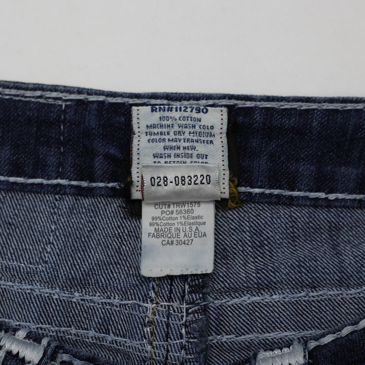 Y2K Ladies True Religion Billy Big Straight Leg Jeans Size 27
