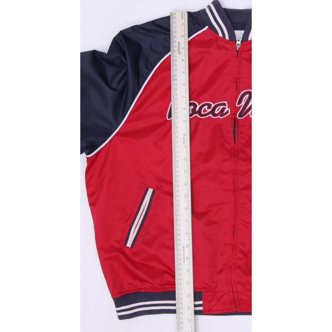 Y2K Mens Rocawear Navy Red Zip Up Bomber Jacket Size XL | Migration_Jackets - View 6 | Fashion Rerun