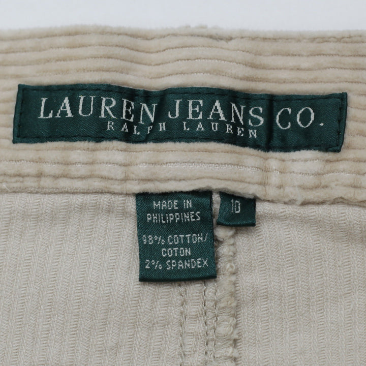 Lauren Jeans Co. Ralph Lauren Women's Beige Corduroy Pants Size 10