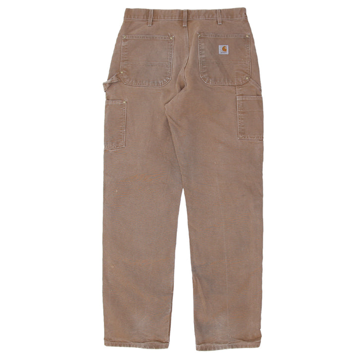 Mens B0 1BRN Loose Original Fit Double Knee Carhartt Pants