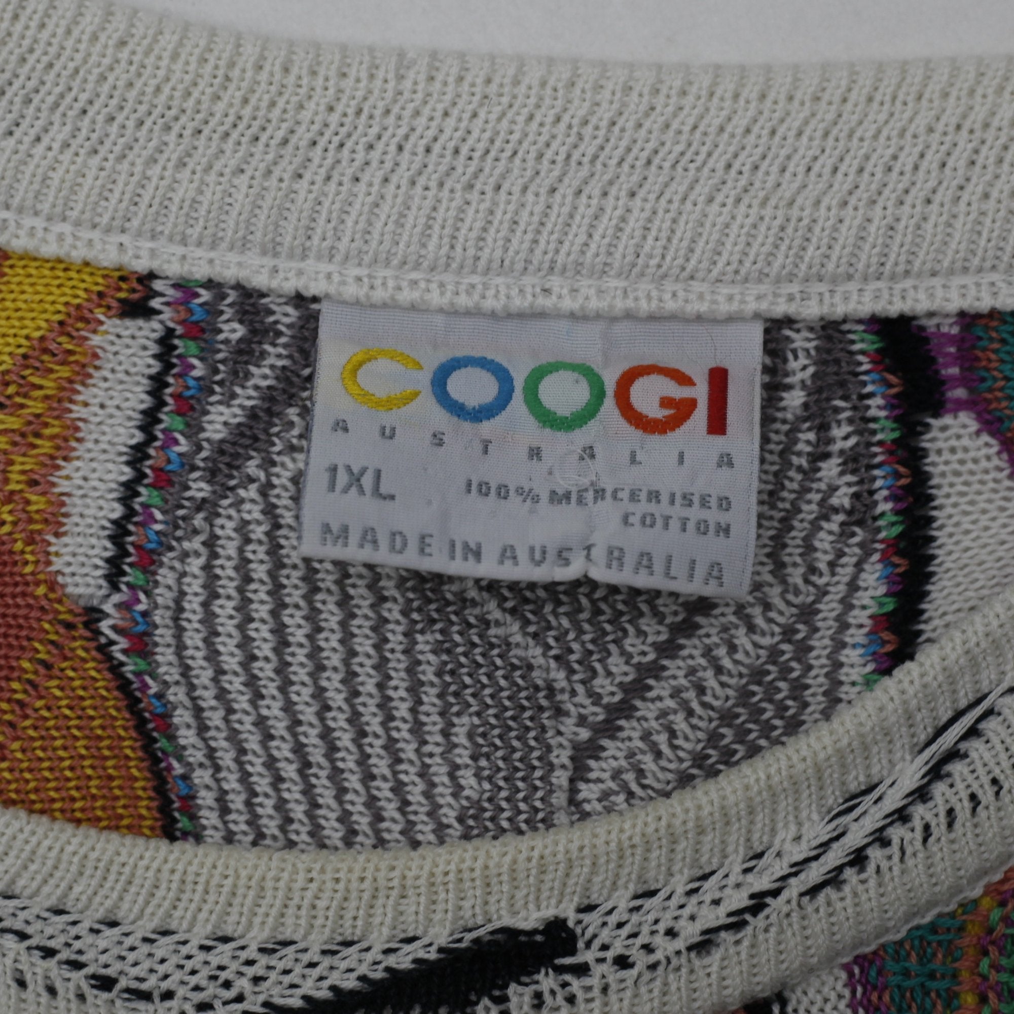 COOGI AUSTRALIA 3Dニット セーター SizeS Shop Vintage 90s Coogi Australia Multicolor 3D Knitwear Sweater