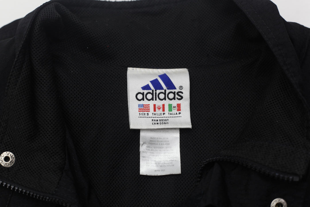 Shop Vintage Adidas Embroidered Full Zip Windbreaker Jacket