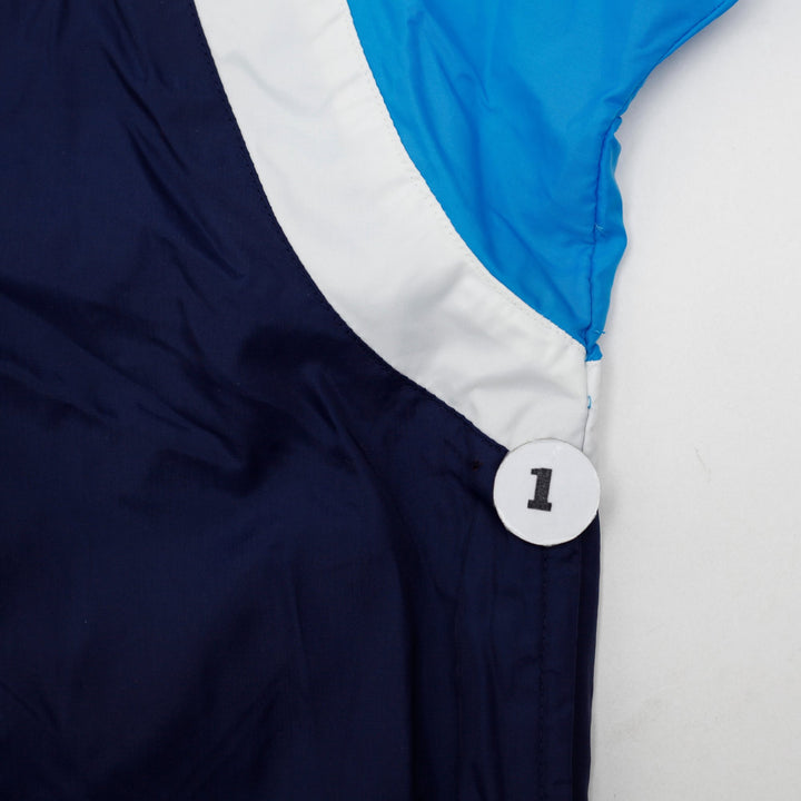 Vintage Nike Windbreaker Jacket Gray Tag 90s Nylon Blue Hooded Mens