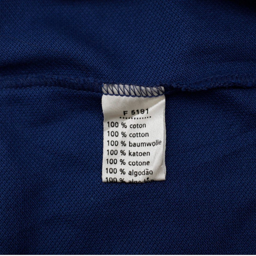 Mens Lacoste Long-Sleeve Cotton Polo T-Shirt Blue Size 3