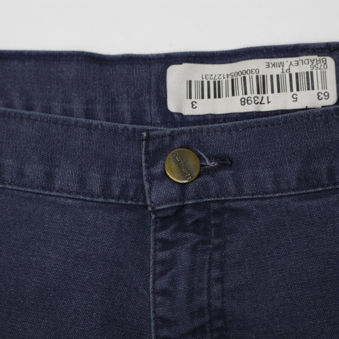 Mens Carhartt B11 Washed Duck Canvas Dungaree Work Pants Size 38/34