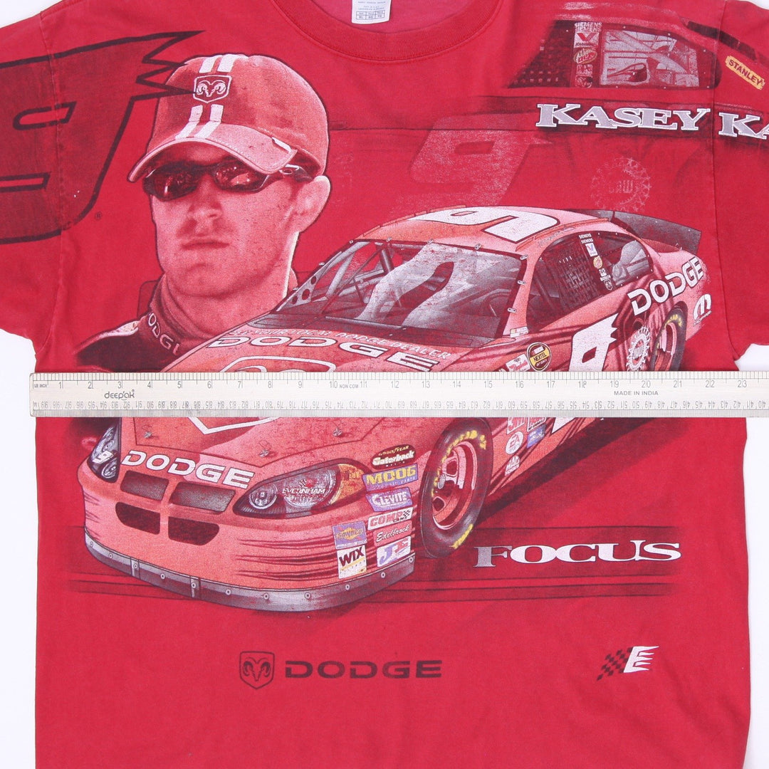 Vintage 2005 Chase Authentic Kasey Kahne 9 Dodge AOP Racing T-Shirt Red Size XL